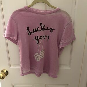 Re/Done Light Purple Tee